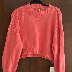 Free people easy street crop sweater